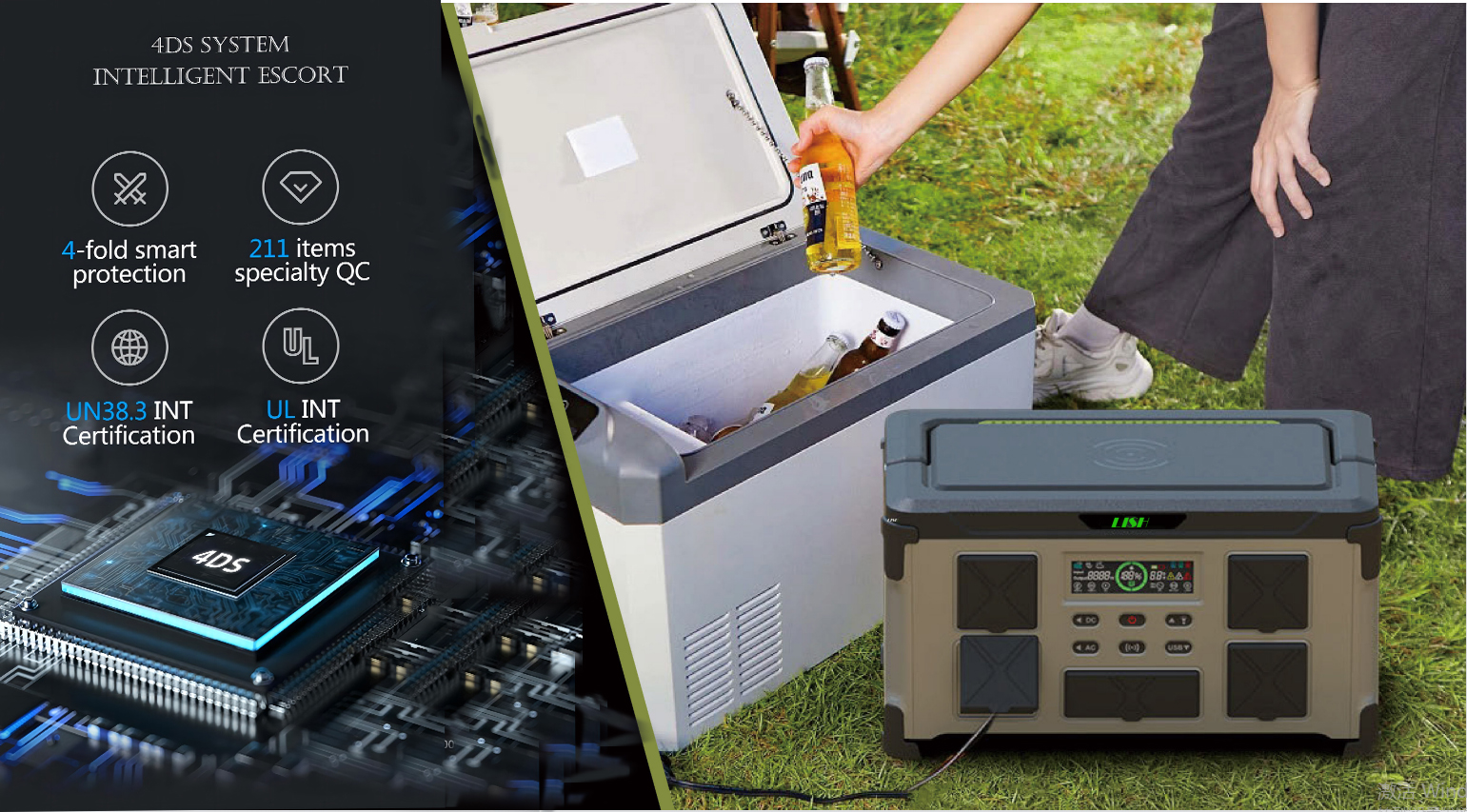 Central eléctrica portátil para exteriores de 700 Wh