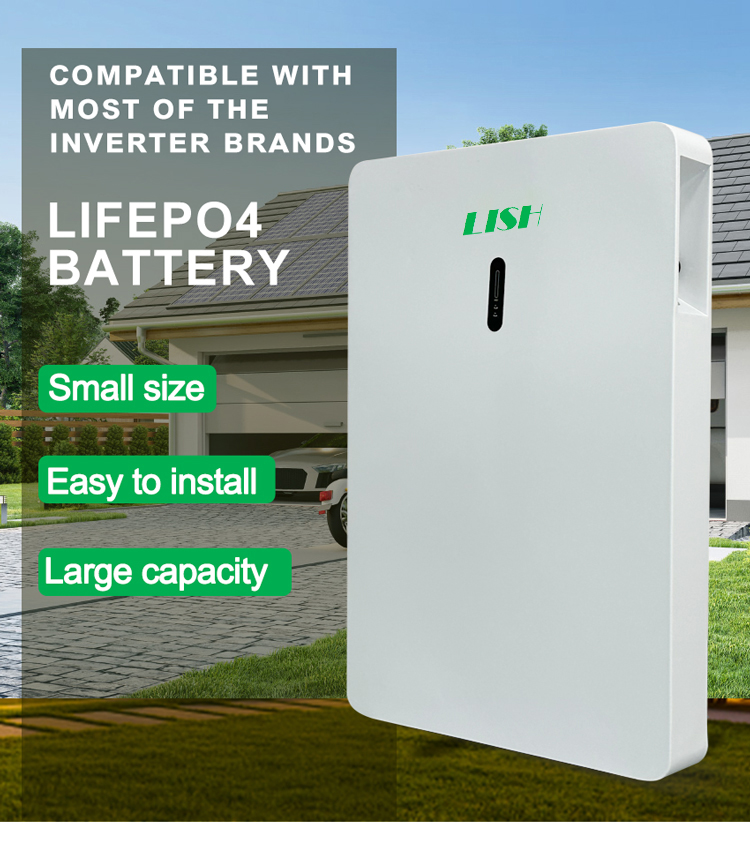 pared eléctrica lifepo4 de 48v 51.2vsistema solar doméstico de 10kw