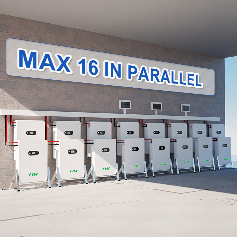  Baterías de pared de 7,68 KWh para almacenamiento de energía doméstico